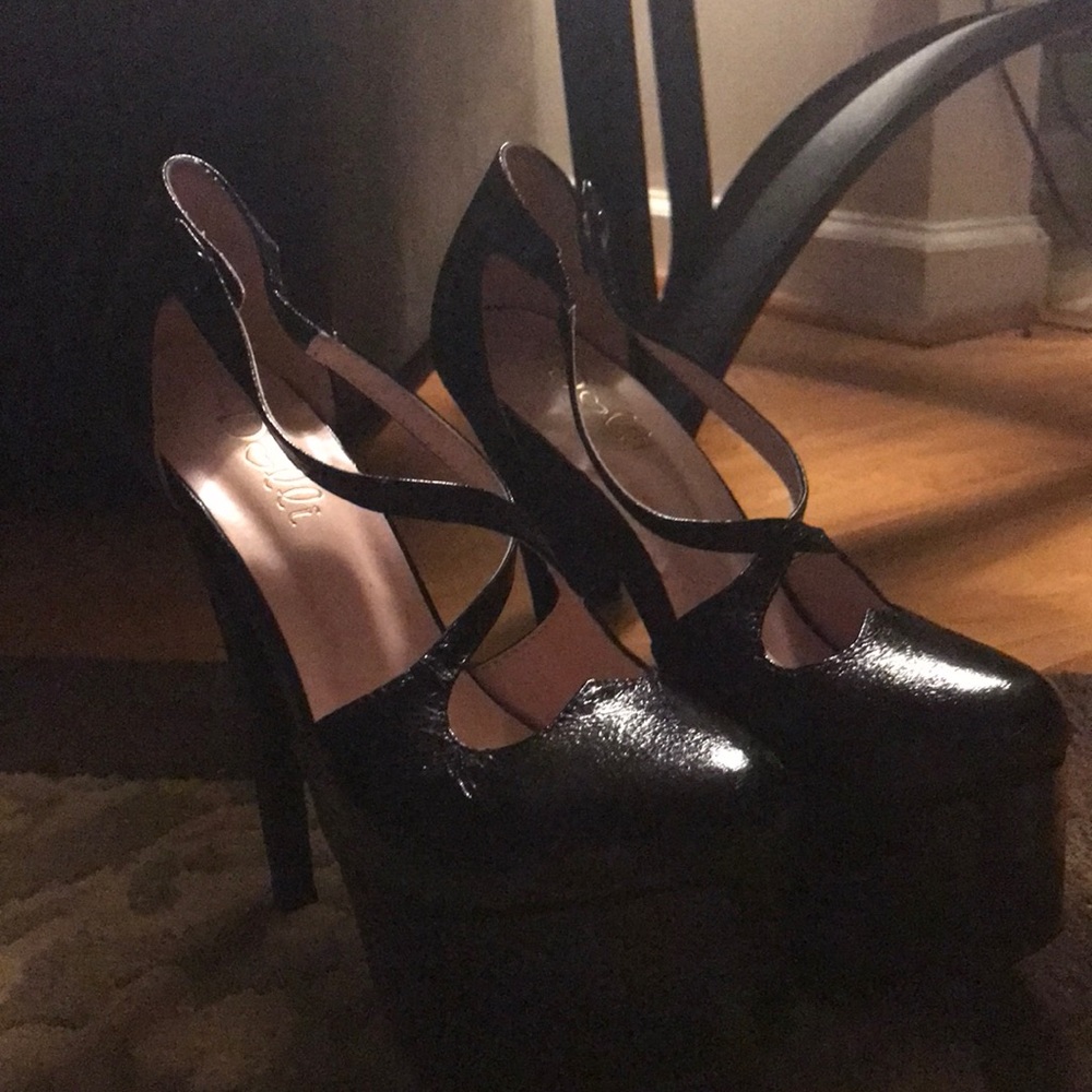 6 inch Black Sexy Heels Stripper